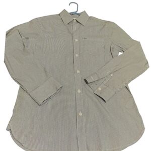 Calvin Klein Camisa con botones a rayas con logotipo de monograma para‎ hombres